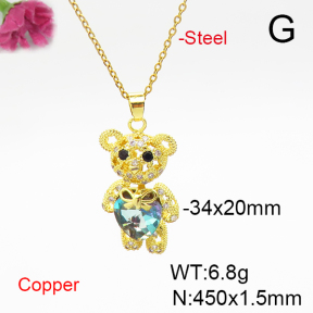 Fashion Copper Necklace  F6N406031bbov-G030
