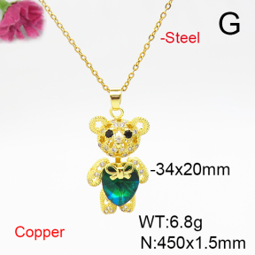Fashion Copper Necklace  F6N406033bbov-G030