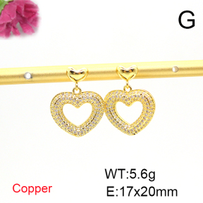 Fashion Copper Earrings  F6E404665bbov-L017
