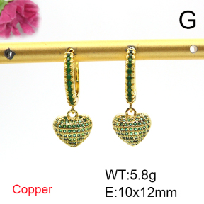 Fashion Copper Earrings  F6E404669bhva-L017