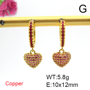 Fashion Copper Earrings  F6E404671bhva-L017