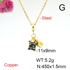 Fashion Copper Necklace  F6N300875baka-L017