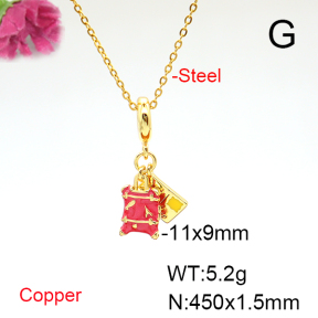 Fashion Copper Necklace  F6N300876baka-L017