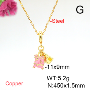 Fashion Copper Necklace  F6N300877baka-L017
