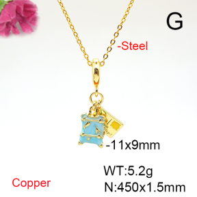Fashion Copper Necklace  F6N300878baka-L017