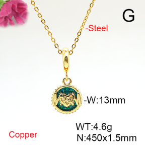 Fashion Copper Necklace  F6N300879baka-L017