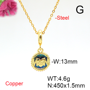 Fashion Copper Necklace  F6N300880baka-L017
