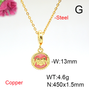 Fashion Copper Necklace  F6N300883baka-L017