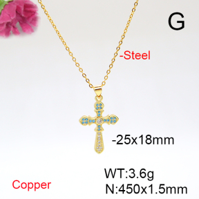 Fashion Copper Necklace  F6N405850baka-L017