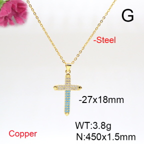 Fashion Copper Necklace  F6N405851baka-L017