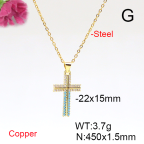 Fashion Copper Necklace  F6N405852baka-L017