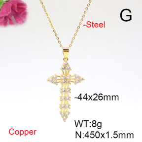 Fashion Copper Necklace  F6N405853vbmb-L017