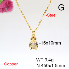 Fashion Copper Necklace  F6N405854avja-L017