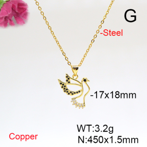 Fashion Copper Necklace  F6N405855avja-L017
