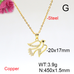 Fashion Copper Necklace  F6N405859avja-L017