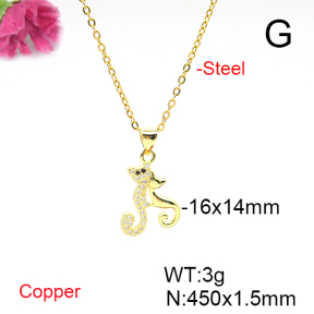 Fashion Copper Necklace  F6N405860avja-L017