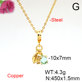Fashion Copper Necklace  F6N405863baka-L017