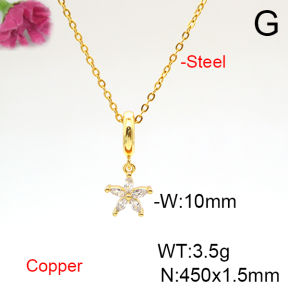 Fashion Copper Necklace  F6N405864avja-L017
