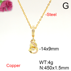 Fashion Copper Necklace  F6N405865baka-L017