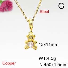 Fashion Copper Necklace  F6N405867baka-L017