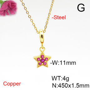 Fashion Copper Necklace  F6N405869avja-L017
