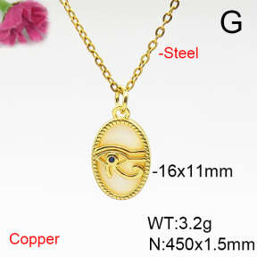 Fashion Copper Necklace  F6N405871aajl-L017