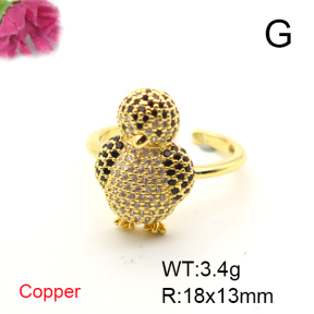 Fashion Copper Ring  F6R401453bbov-L017