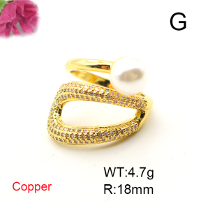 Fashion Copper Ring  F6R401455vbnb-L017