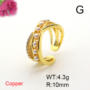 Fashion Copper Ring  F6R401456vbmb-L017