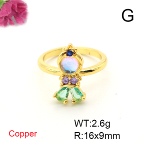 Fashion Copper Ring  F6R401460ablb-L017
