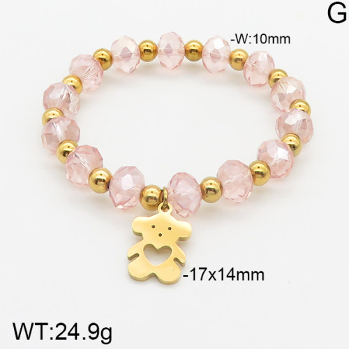 SS Bear Bracelets  TB5000302vbpb-685