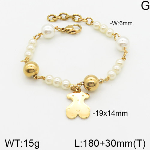 SS Bear Bracelets  TB5000352vbpb-685