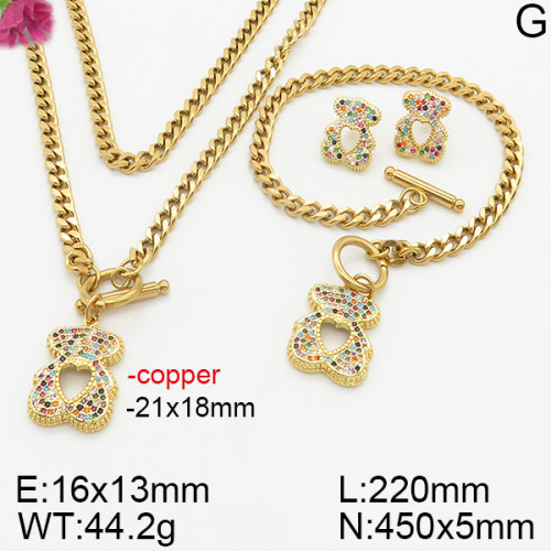 Fashion Copper Bear Sets  TS5000302vina-J141