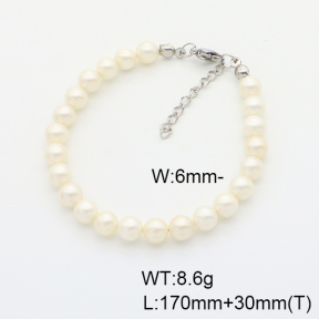 Stainless Steel Earrings  Shell Beads  6B3002008bbml-908