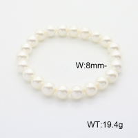Stainless Steel Bracelet  Shell Beads  6B3002009bbml-908