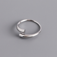 925 Silver Ring  WT:2.8g  8.3mm  JR4347ainm-Y10  JZ1053