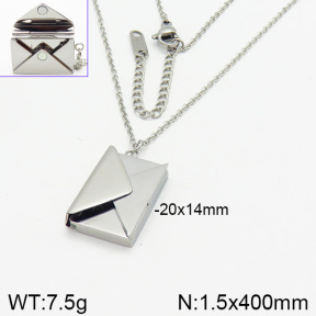 Stainless Steel Necklace  2N2002905bhbl-434