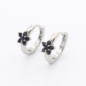 Stainless Steel Earrings  Czech Stones,Handmade Polished  WT:2.5g  W:6mm E:15mm  GEE001115bhia-106D