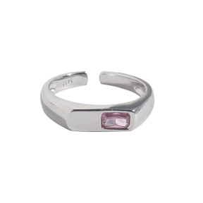 925 Silver Ring  WT:2.92g  4.3mm  JR4659aiov-Y24  
JZ456
