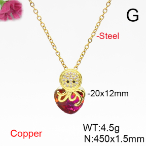 Fashion Copper Necklace  F6N406036aakl-G030