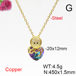 Fashion Copper Necklace  F6N406039aakl-G030