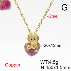 Fashion Copper Necklace  F6N406041aakl-G030