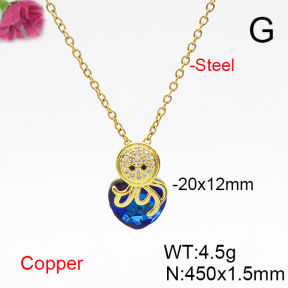 Fashion Copper Necklace  F6N406042aakl-G030