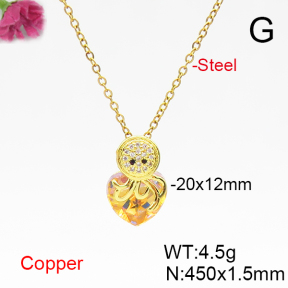 Fashion Copper Necklace  F6N406043aakl-G030