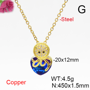 Fashion Copper Necklace  F6N406044aakl-G030
