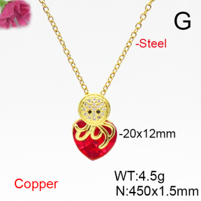 Fashion Copper Necklace  F6N406045aakl-G030