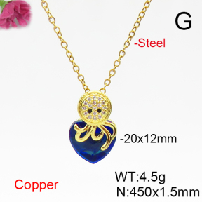 Fashion Copper Necklace  F6N406047aakl-G030