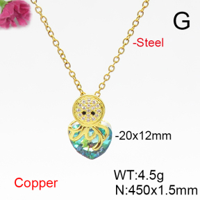 Fashion Copper Necklace  F6N406048aakl-G030