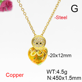 Fashion Copper Necklace  F6N406049aakl-G030