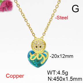 Fashion Copper Necklace  F6N406050aakl-G030